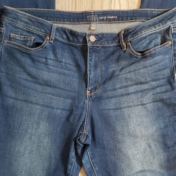 Soho Blue Jeans with Classic Indigo Wash Size 18 Tall - Picture 3 of 4